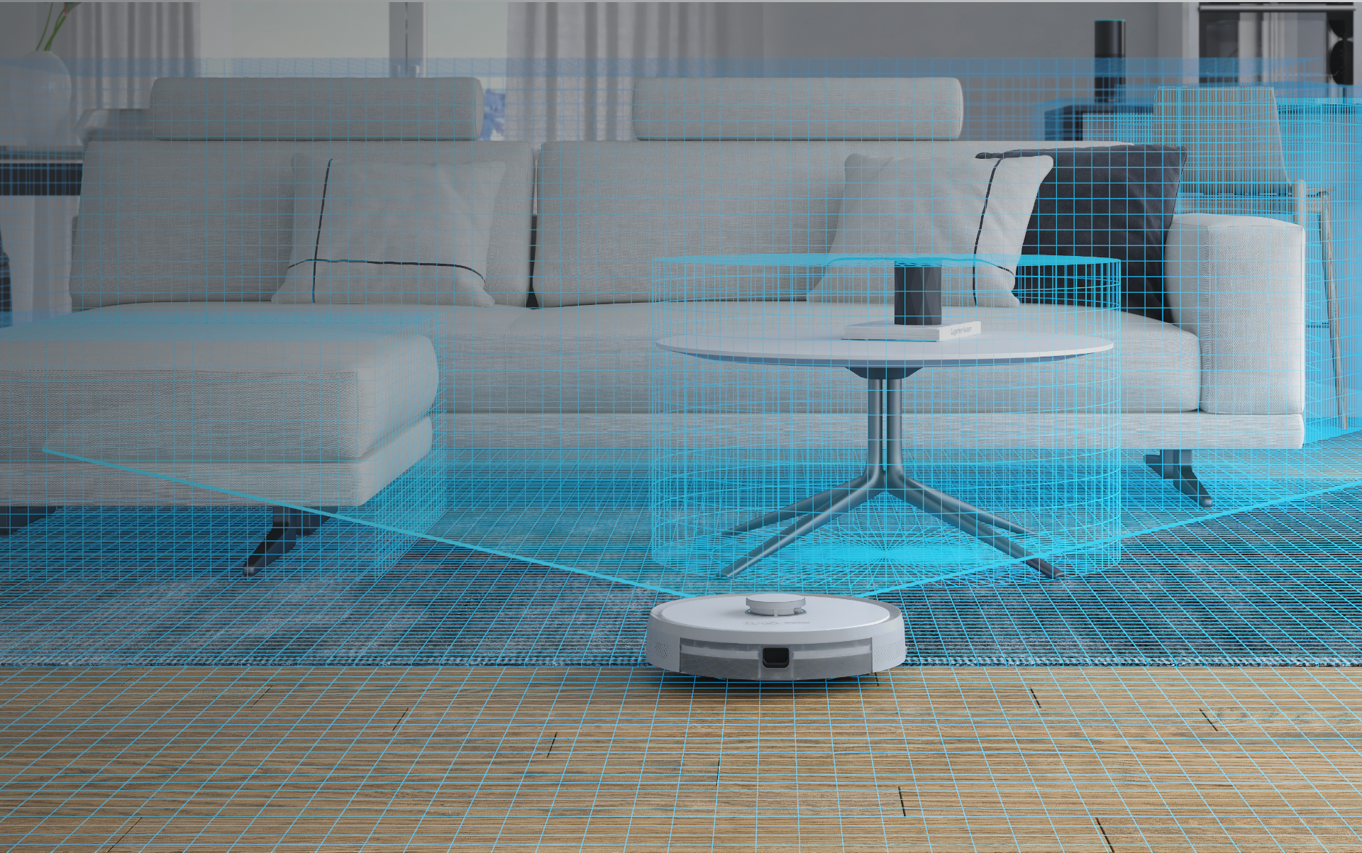 TR900L grazie al suo sistema  con sensori LIDAR, crea una mappa della tua abitazione